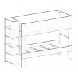 Bunk Bed with built in Bookshelf & optional trundle or drawers